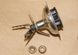 Blender impeller and bearings
