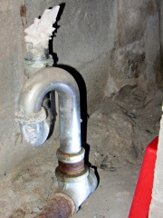 Corroded sink drain nut
