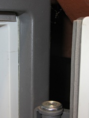 Basement Safe - Foam door seal - hinge side