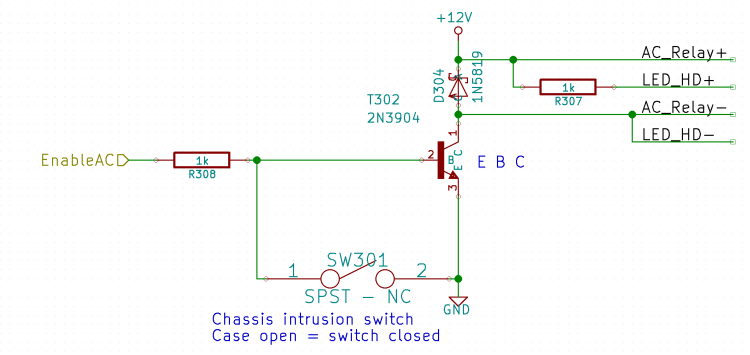 LV Power Interface - AC Relay driver