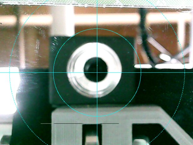 bCNC - USB probe camera - off-axis reflection