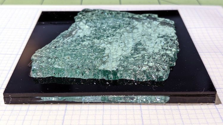 Smashed Glass - piece 1 - acrylic side